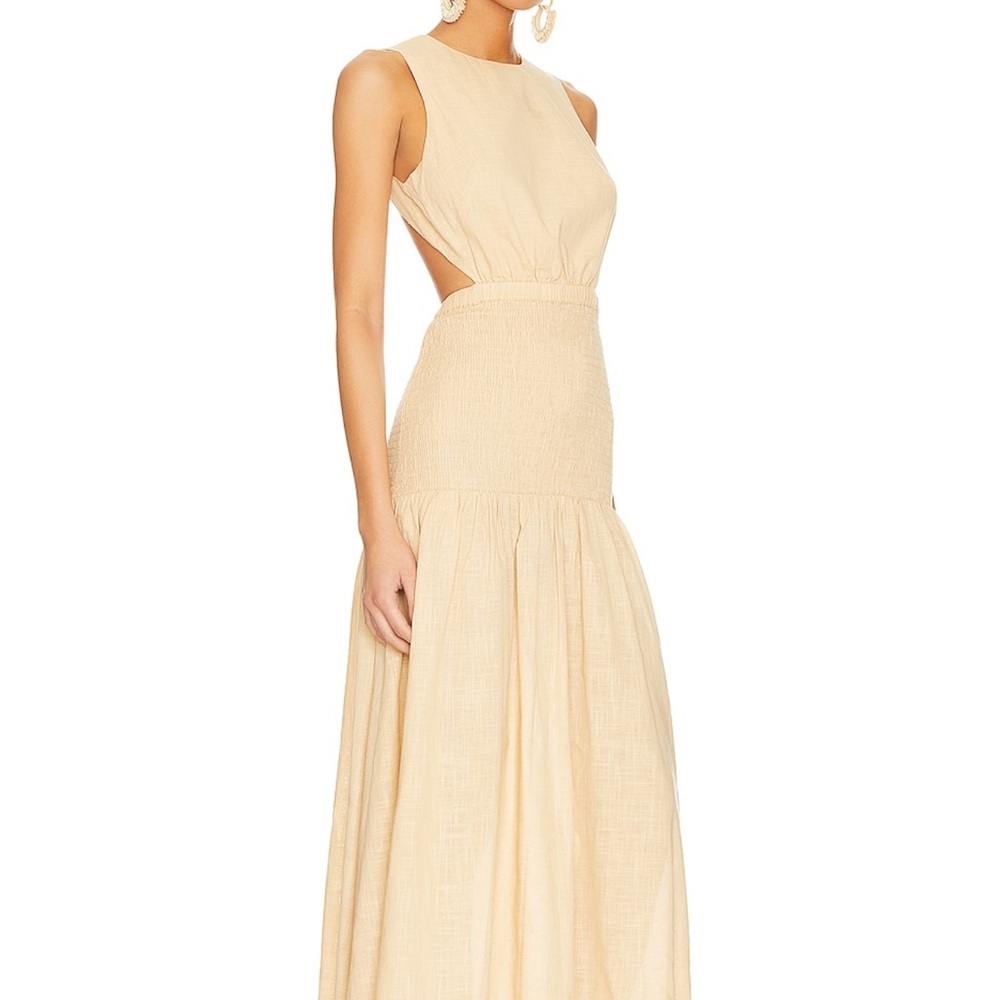 × REVOLVE ‼️ SALE Lottie Dress in Oat - Picture 3 of 4